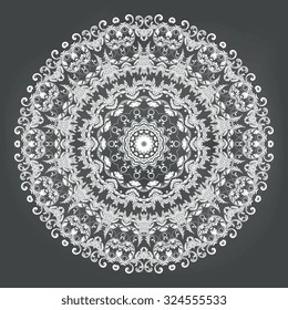 Round ornament. Vector illustration