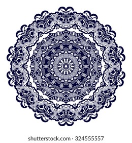 Round ornament. Vector illustration