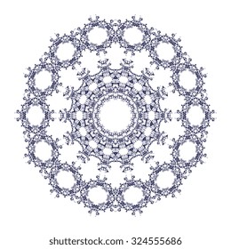 Round ornament. Vector illustration