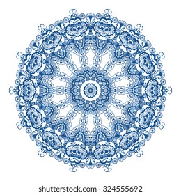 Round ornament. Vector illustration