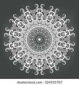 Round ornament. Vector illustration