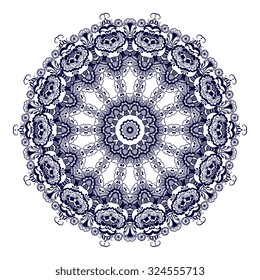 Round ornament. Vector illustration