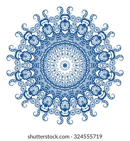 Round ornament. Vector illustration