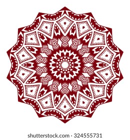 Round ornament. Vector illustration