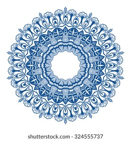 Round ornament. Vector illustration