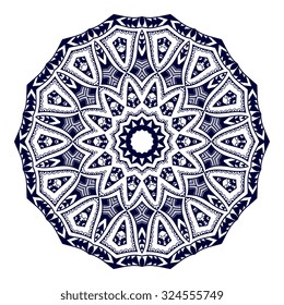 Round ornament. Vector illustration