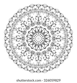 Round ornament. Vector illustration