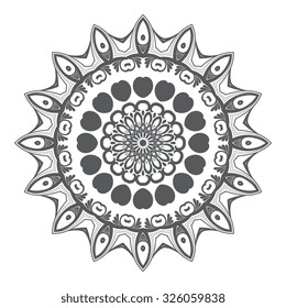 Round ornament. Vector illustration