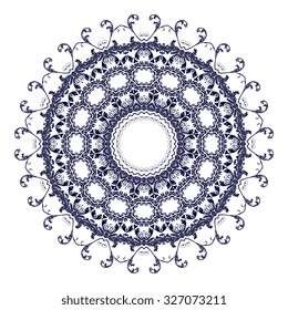 Round ornament. Vector illustration