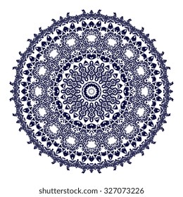 Round ornament. Vector illustration