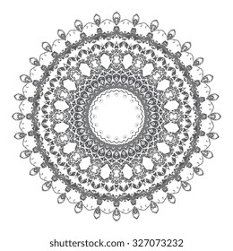 Round ornament. Vector illustration