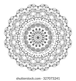 Round ornament. Vector illustration