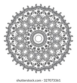 Round ornament. Vector illustration