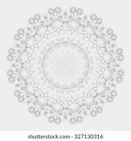 Round ornament. Vector illustration