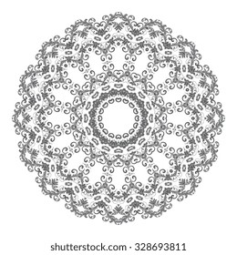 Round ornament. Vector illustration