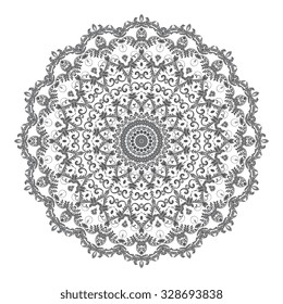 Round ornament. Vector illustration