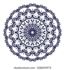 Round ornament. Vector illustration