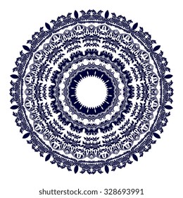 Round ornament. Vector illustration