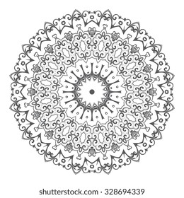 Round ornament. Vector illustration