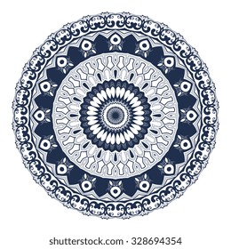 Round ornament. Vector illustration