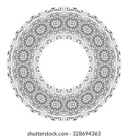 Round ornament. Vector illustration