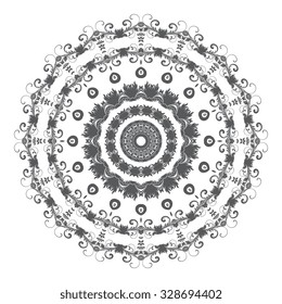 Round ornament. Vector illustration