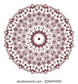 Round ornament. Vector illustration