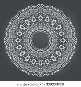 Round ornament. Vector illustration