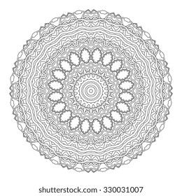 Round ornament. Vector illustration