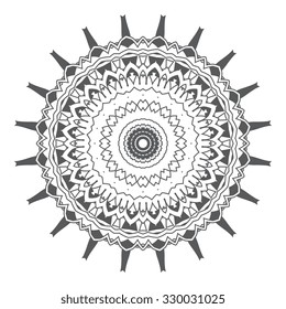 Round ornament. Vector illustration