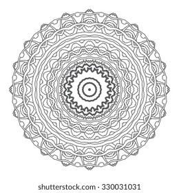 Round ornament. Vector illustration