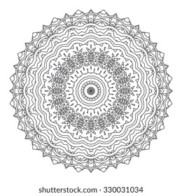 Round ornament. Vector illustration