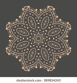 Round ornament. Vector illustration