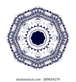 Round ornament. Vector illustration