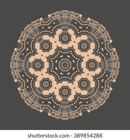 Round ornament. Vector illustration