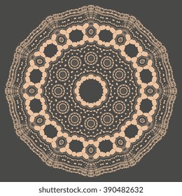 Round ornament. Vector illustration