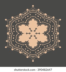Round ornament. Vector illustration