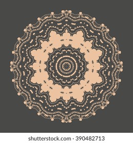 Round ornament. Vector illustration