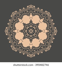 Round ornament. Vector illustration