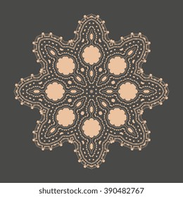 Round ornament. Vector illustration