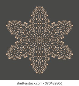 Round ornament. Vector illustration