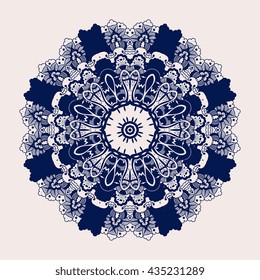 Round ornament. Vector illustration