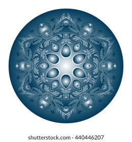 Round ornament. Vector illustration