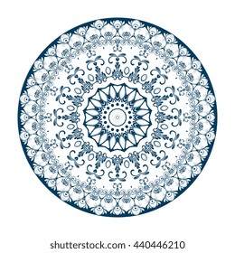 Round ornament. Vector illustration