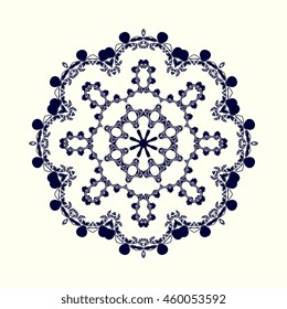 Round ornament. Vector illustration