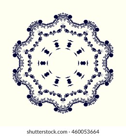 Round ornament. Vector illustration