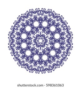 Round ornament. Vector illustration
