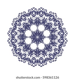 Round ornament. Vector illustration