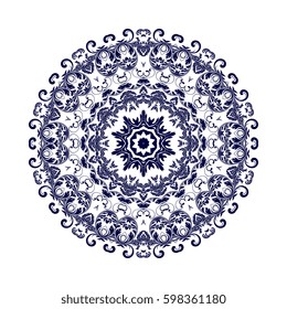 Round ornament. Vector illustration