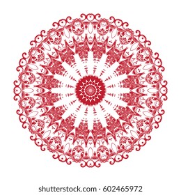 Round ornament. Vector illustration